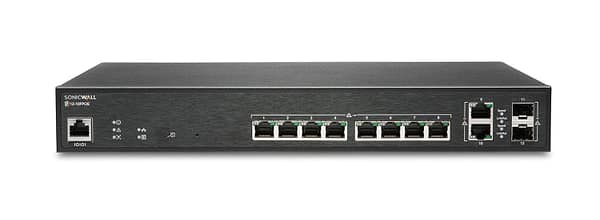 SonicWall SWS12-10FPOE Managed PoE Switch with 1YR 24x7 Dynamic Support