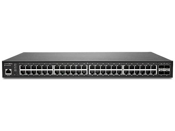 SonicWall SWS14-48FPOE 52 port Managed PoE Switch with 3YR 24x7 Dynamic Support