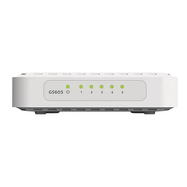 NETGEAR GS605 5-Port Gigabit Ethernet Home Office Switch
